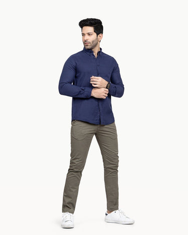 Men's Blue Casual Shirt - FMTS22-31544