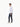 Men's White Blue Casual Shirt - FMTS22-31569