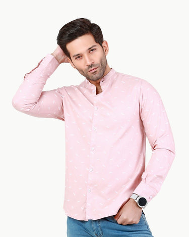 Men's Peach Casual Shirt - FMTS22-31659