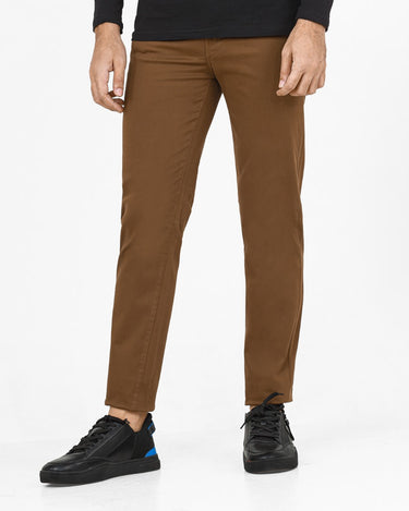 Men's Dark Brown Chino Pant - FMBCP22-005