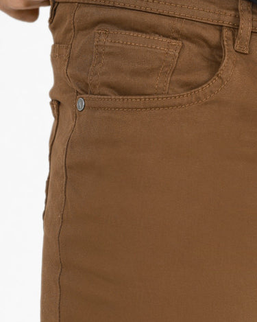 Men's Dark Brown Chino Pant - FMBCP22-005