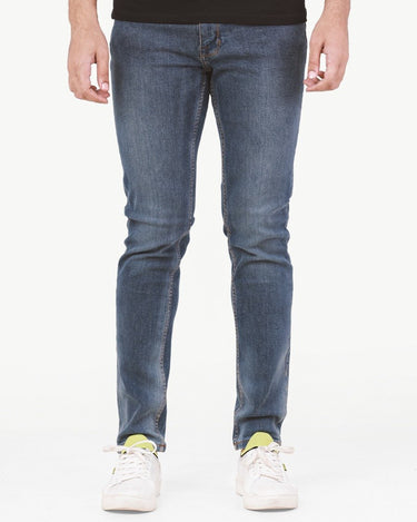 Men's Washed Blue Denim Pant - FMBP22-047