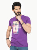 Men's Plum Crew Neck Classic Tee - FMTCT22-007