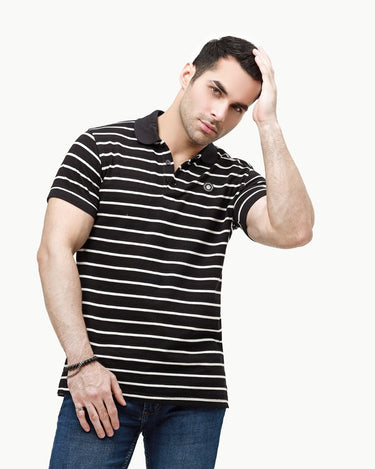 Men's Black Polo Shirt - FMTCP23-058
