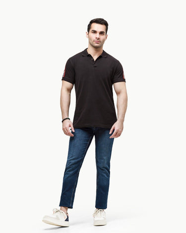 Men's Black Polo Shirt - FMTCP23-067