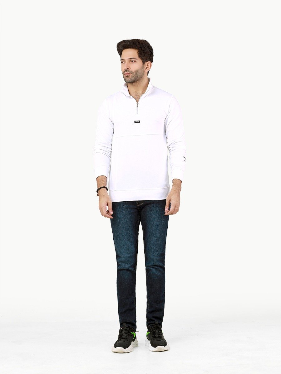Men's White Sweatshirt - FMTSS22-010
