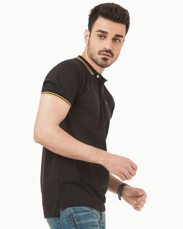 Men's Black Polo Shirt - FMTCP22-004