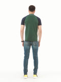Men's Green Blue Polo Shirt - FMTCP22-006