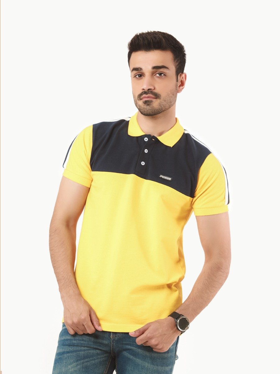 Men's Yellow Polo Shirt - FMTCP22-007