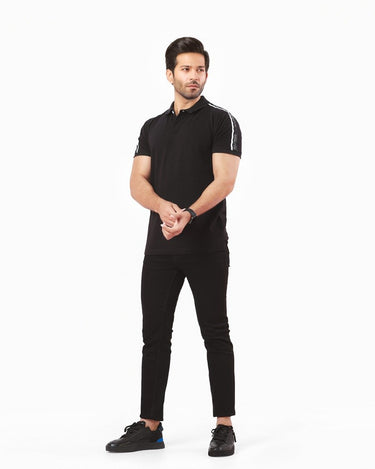 Men's Black Polo Shirt - FMTCP22-025