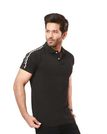 Men's Black Polo Shirt - FMTCP22-025