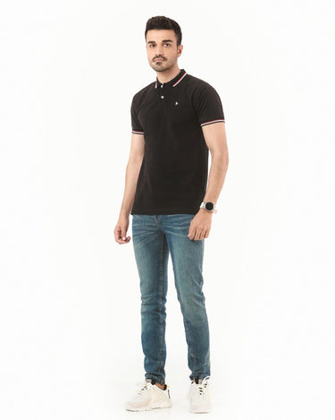 Men's Black Polo Shirt - FMTCP22-005