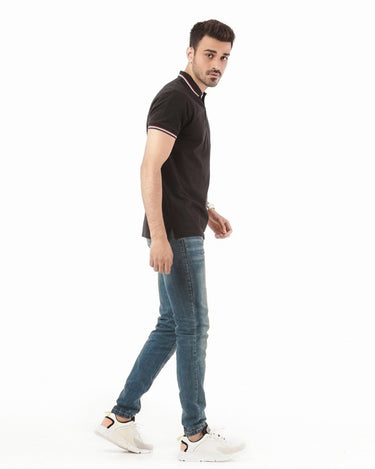 Men's Black Polo Shirt - FMTCP22-005
