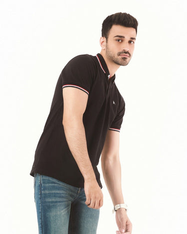 Men's Black Polo Shirt - FMTCP22-005