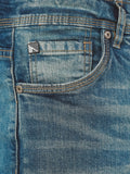Men's Washed Blue Denim Jeans - FMBP22-018