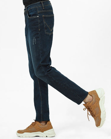 Men's Washed Indigo Denim Pant - FMBP22-050