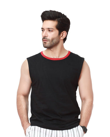 Men's Black Tank Top - FMTTR21-025