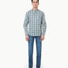 Men's Blue Multi Casual Shirt - FMTS22-31754