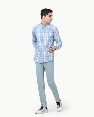 Men's Light Blue Casual Shirt - FMTS22-31758