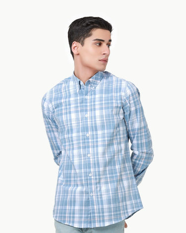 Men's Light Blue Casual Shirt - FMTS22-31758