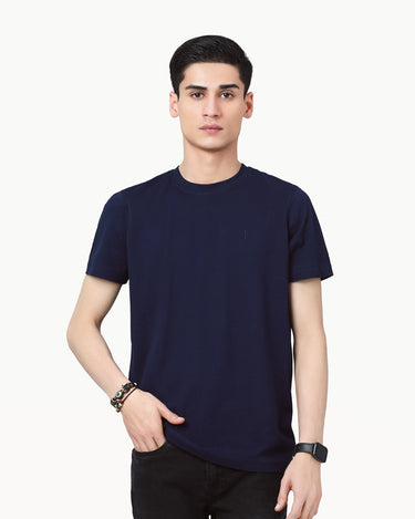 Men's Navy Basic Tee - FMTBT23-004