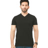 Men's Black V-Neck Basic Tee - FMTBS22-008