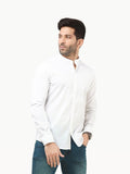 Men's White Casual Shirt - FMTS22-31617