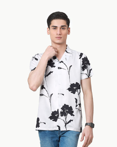 Men's White Casual Shirt - FMTS22-31700