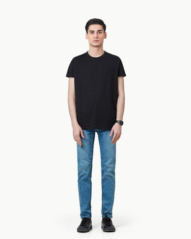 Men's Black Basic Tee - FMTBT23-001