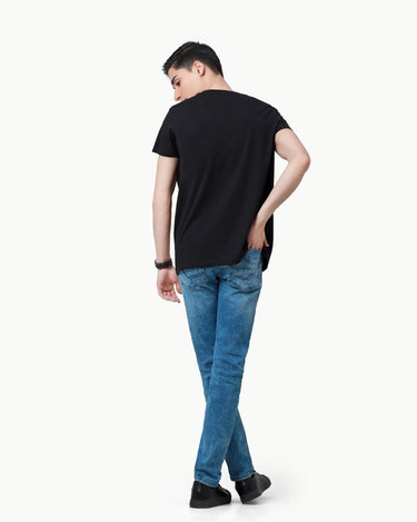 Men's Black Basic Tee - FMTBT23-001