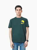 Men's Bottle Green Graphic Tee - FMTGT23-058