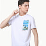 Men's White Graphic Tee - FMTGT23-062