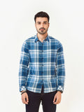 Men's Blue Casual Shirt - FMTS22-31622