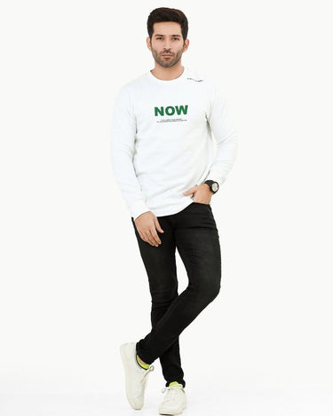 Men's White Sweatshirt - FMTSS22-003