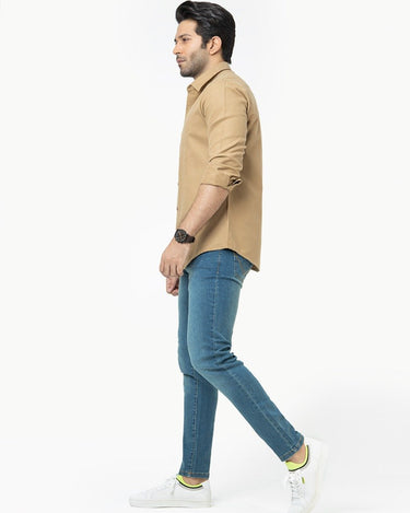 Men's Camel Casual Shirt - FMTS22-31552