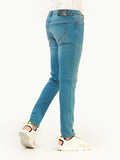 Men's Light Blue Knitted Jeans - FMBP22-023