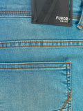 Men's Light Blue Knitted Jeans - FMBP22-023