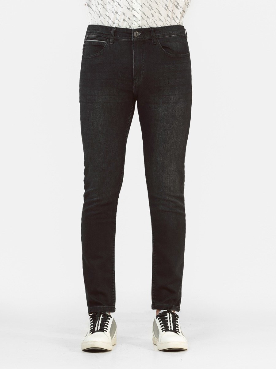 Men's Charcoal Knitted Jeans - FMBP22-019