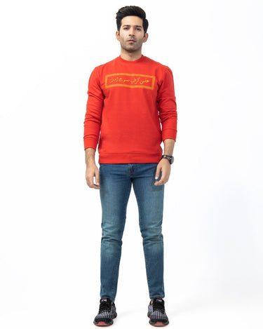 Men's Red Sweatshirt - FMTSS21-010