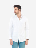 Men's White Casual Shirt - FMTS22-31614
