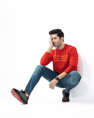 Men's Red Sweatshirt - FMTSS21-010