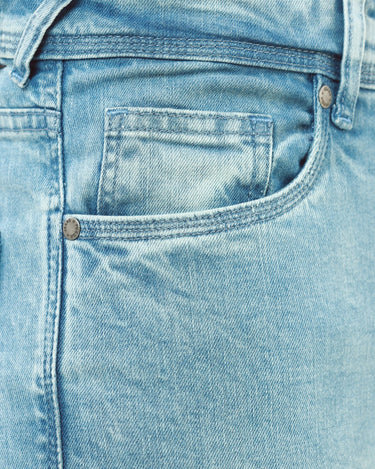 Men's Faded Indigo Denim Jeans - FMBP22-006