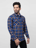 Men's Blue Casual Shirt - FMTS21-31520