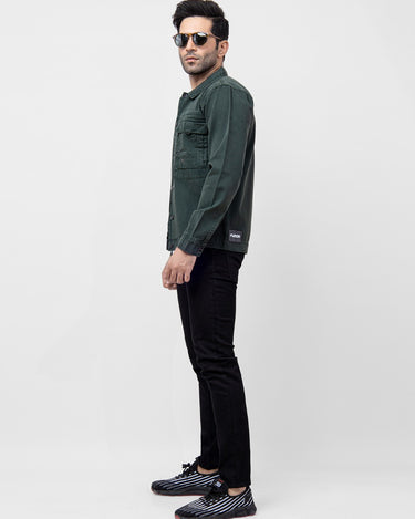 Men's Green Jacket - FMTJW21-008