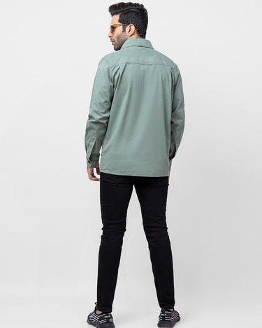 Men's Light Teal Green Jacket - FMTJS21-003