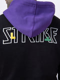 Men's Black & Purple Hoodie - FMTH21-013