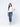 Women's Light Brown & White Classic Tee - FWTGT23-020