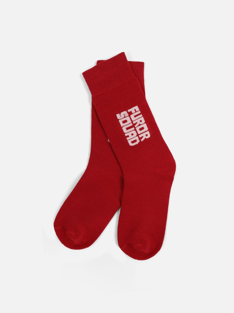 Buy FUROR Red Crew Socks online - FAMSO21-059 – Furor