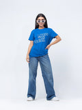 Women's Blue Graphic Tee - FWTGT23-001