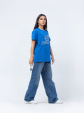 Women's Blue Graphic Tee - FWTGT23-001